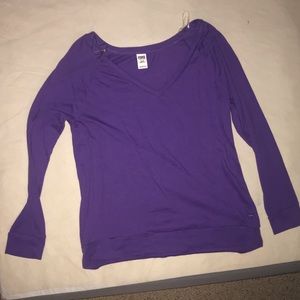 VS PINK Oversized Loungewear LS tee